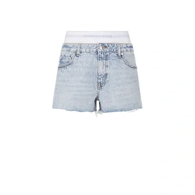 Alexander Wang Short Sous-vêtement Apparent En Jean