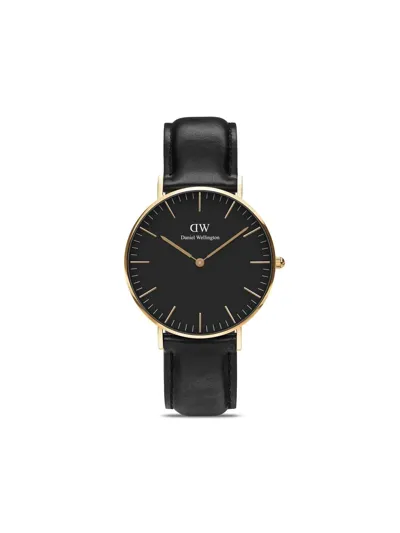 Daniel Wellington Men's Classic Sheffield Rose Gold & Leather Strap Watch/36mm