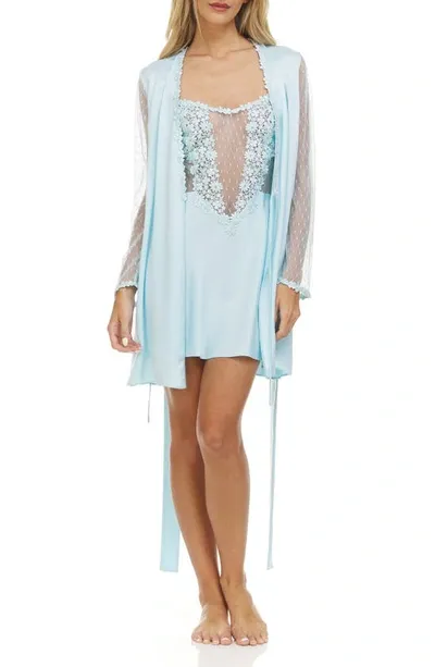 Flora Nikrooz Showstopper Robe In Light Blue