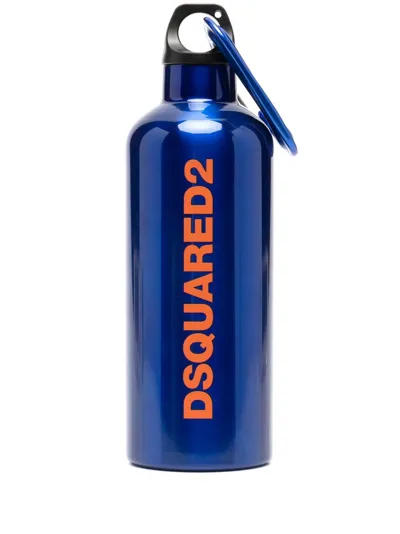 Dsquared2 D-ring Water Bottle In Blue