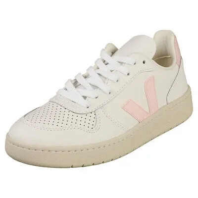 Pre-owned Veja V-10 Damen White Pink Sneaker Beilaufig - 37 Eu