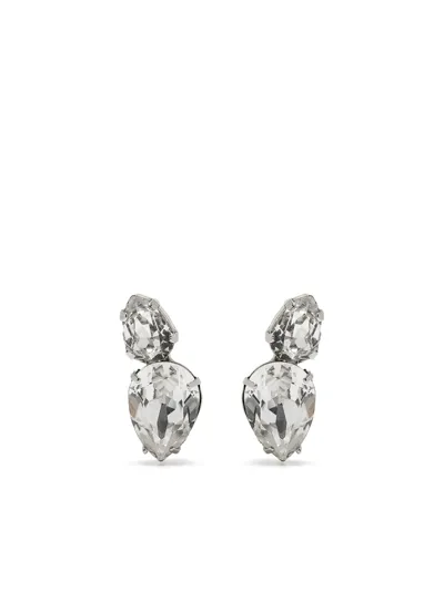 Jennifer Behr Nadine Crystal-embellished Earring In Silver