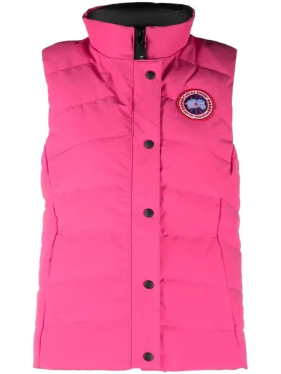 Canada Goose Freestyle Logo-patch Padded Gilet In Pink