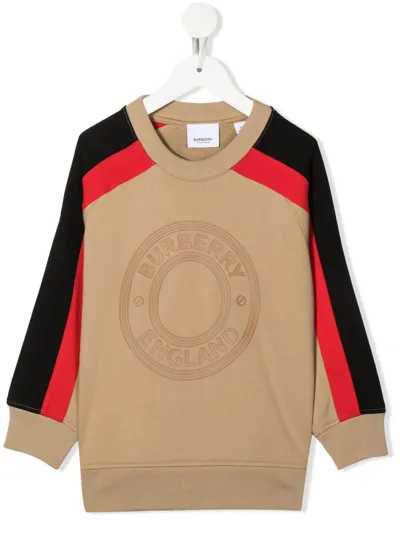 Burberry Logo-embellished Sweatshirt In Multi