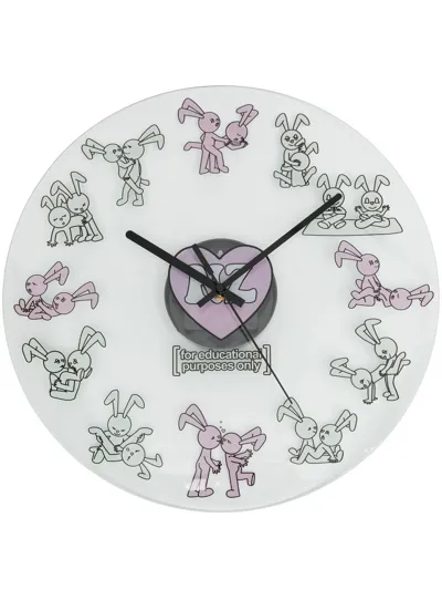 Natasha Zinko Bunnies Wanduhr In Multicolour