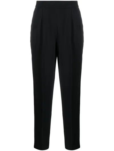 Joseph High-waisted Tailored Trousers In Schwarz