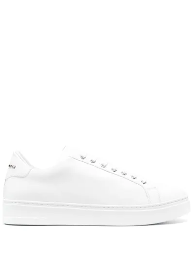 Philipp Plein Skull And Plein Low-top Sneakers In 白色