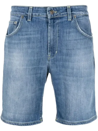 Dondup Straight-leg Denim Shorts In Blue