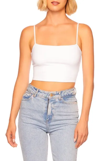 Susana Monaco Cropped Camisole Top In Sugar