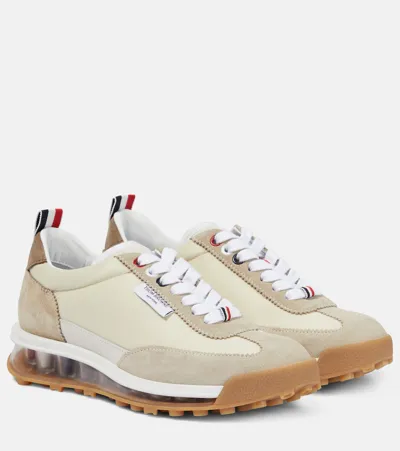 Thom Browne Tech Runner Low-top Sneakers In Cream