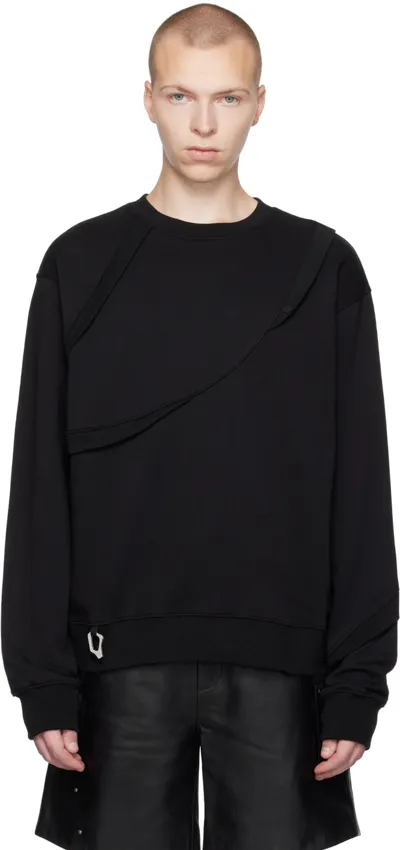 Heliot Emil Long-sleeve Cotton Sweatshirt In Black