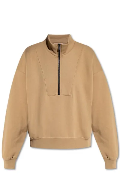 Essentials Fear Of God  High Neck Sweatshirt In Oak