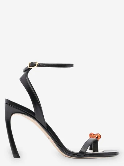 Lanvin Crystal-embellished 105mm Sandals In Black