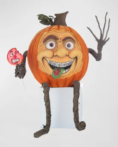 Katherine's Collection Goofy Lanky Leg Pumpkin Figure