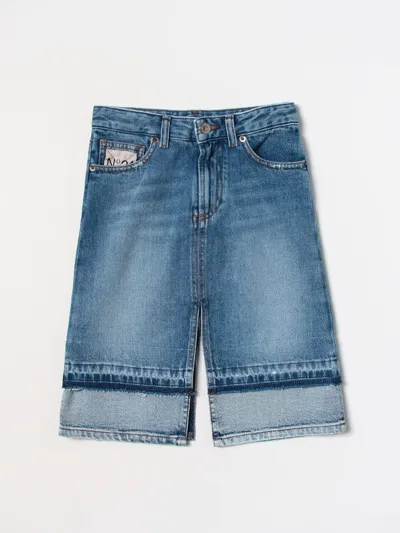 N°21 Kids' Denim Skirt In Blue