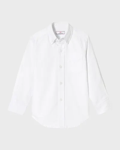 Classic Prep Childrenswear Kids' Boy's Owen Oxford Shirt In Bright White