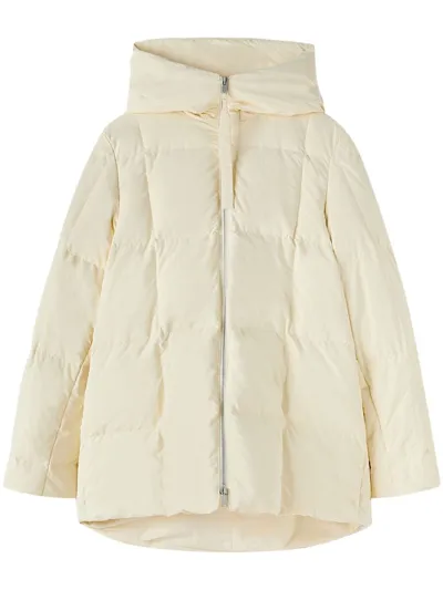 Jil Sander Plus Oversized Puffer Jacket In White