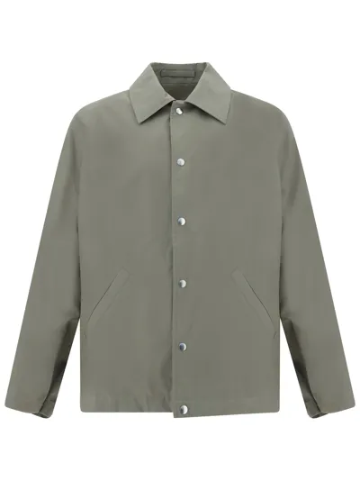 Jil Sander Logo Shirt Jacket In Multicolor