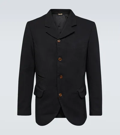 Comme Des Garçons Homme Deux Single-breasted Blazer In Black