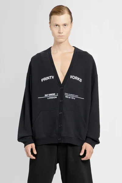 Raf Simons Man Black Sweatshirts