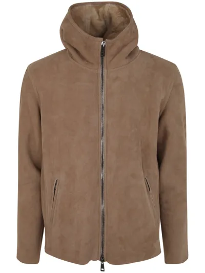 Giorgio Brato Sheepskin Bomber Jacket Clothing In Brown