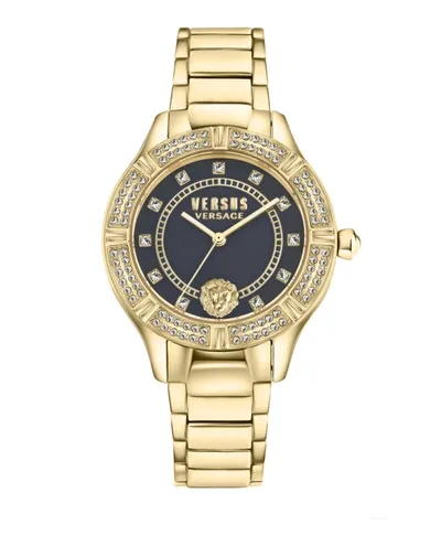 Versus Women's Canton Road Gold Ion Plated Stainless Steel Bracelet Watch 36mm In Multi