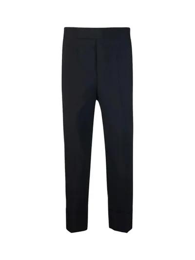 Sapio Slim Wool Trousers Clothing In Black