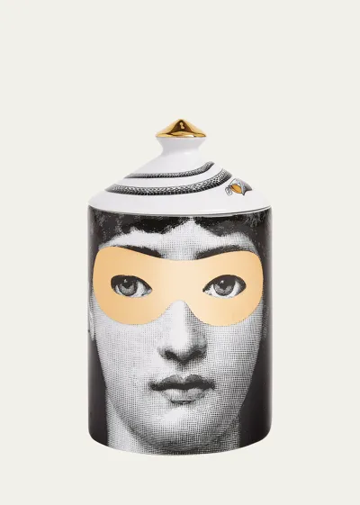 Fornasetti Scented Candle Small Burlesque/profumata In Gray