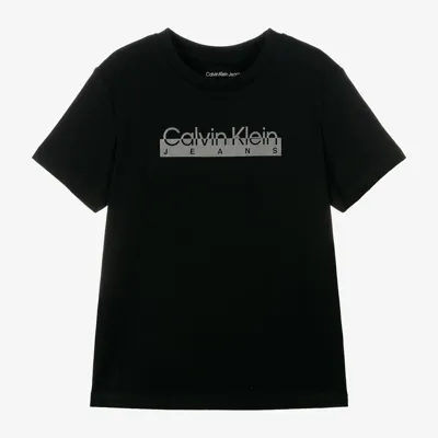 Calvin Klein Babies' Black Cotton T-shirt