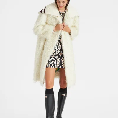 La Doublej Iris Coat In Ivory