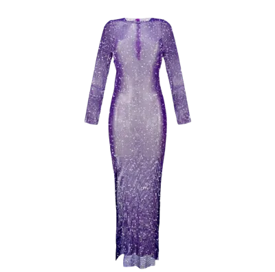 Santa Brands Very Peri Diamonds Maxi Dress In Purple