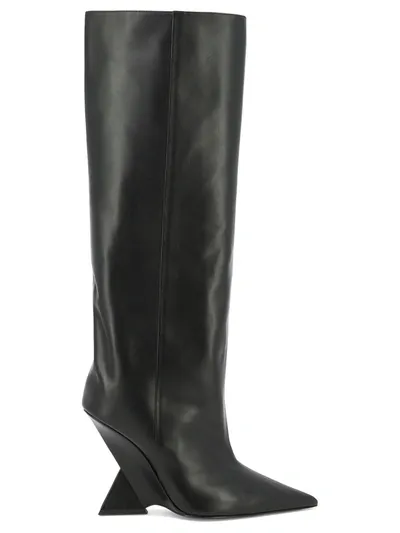 Attico The  Cheope Pointed Toe Boots In Black