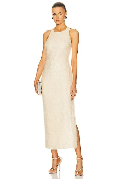 Simon Miller Women's Lou Textured-knit Sleeveless Maxi Dress In Cream