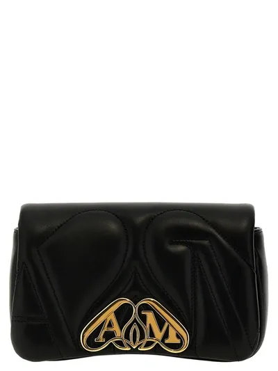 Alexander Mcqueen The Mini Seal Schultertasche -  - Metall - Schwarz In Black