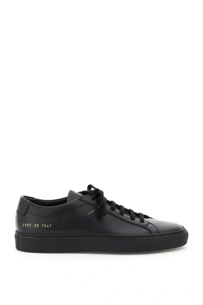 Common Projects Original Achilles Leather Sneakers In Black