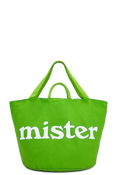 Mister Green Round Grow Pot Large Tote Bag In Green