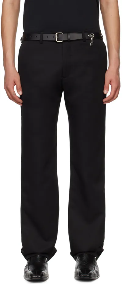 Martine Rose Black Bumster Tailored Trousers