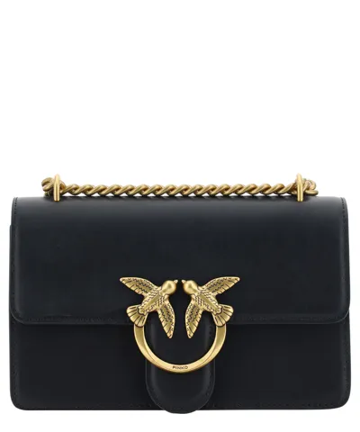 Pinko Love One Mini Crossbody Bag In Black