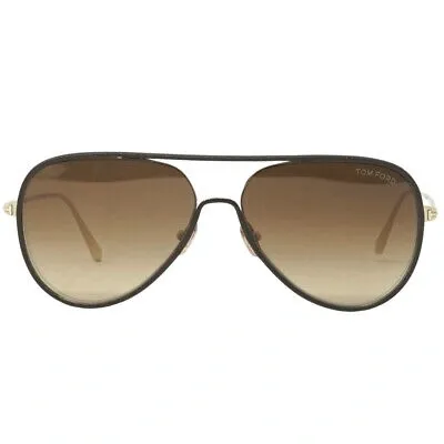 Pre-owned Tom Ford Herren Sonnenbrille Ft1016 Jessie-02 32g Sonnenbrille In Gold