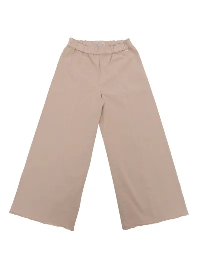 Il Gufo Kids' Straight Leg Trousers In White