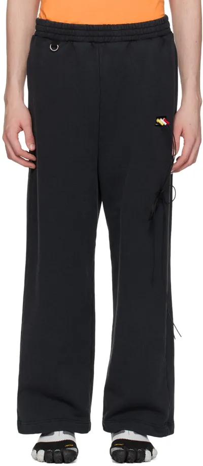 Doublet Black Rca Cable Sweatpants