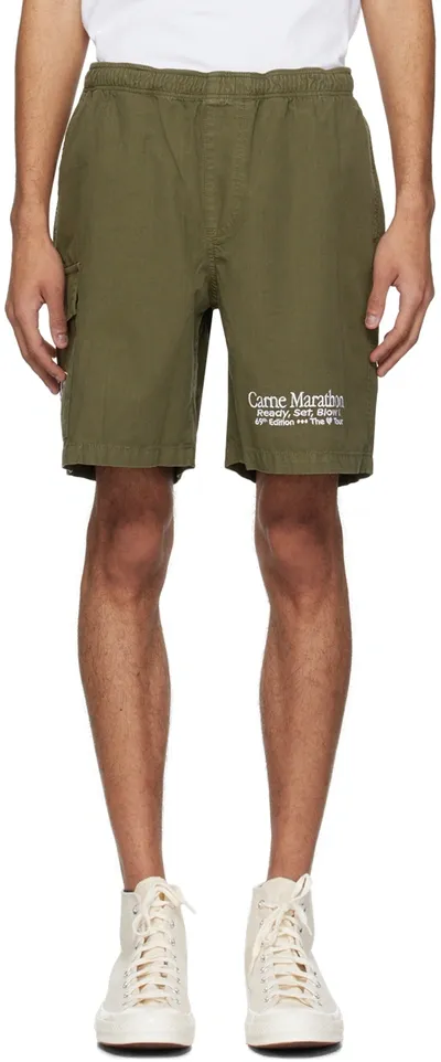 Carne Bollente Khaki A Short Run Shorts