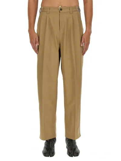 Maison Margiela Wool Pants In Cream