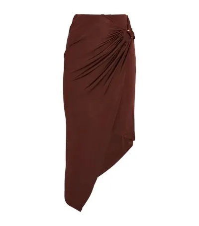 Louisa Ballou Long Coastline Skirt Brown