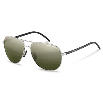 Pre-owned Porsche Design 8651 F Eyewear Sun Carbonbügel Sonnenbrille Pilotenbrille Brillen In Silber