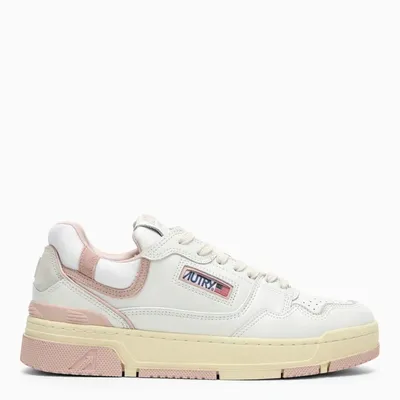 Autry Logo-embellished Side Panels Leather Sneakers In White