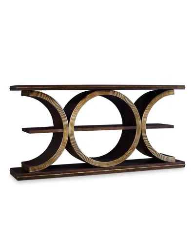 Hooker Furniture Richella Console Table In Brown/gold