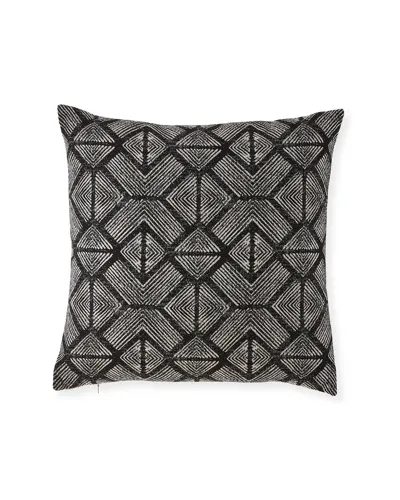 Elaine Smith Bakuba Ebony Sunbrella Pillow