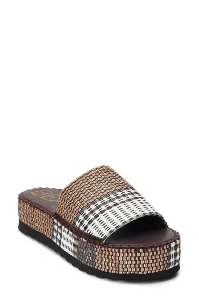 Coconuts By Matisse Del Mar Platform Slide Sandal In Brown Multi