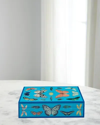 Jonathan Adler Botanist Box - Large In Blue